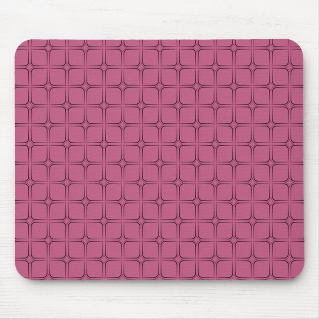 Tapis De Souris Bliss Rétro Mousepad, Rose (Devant)