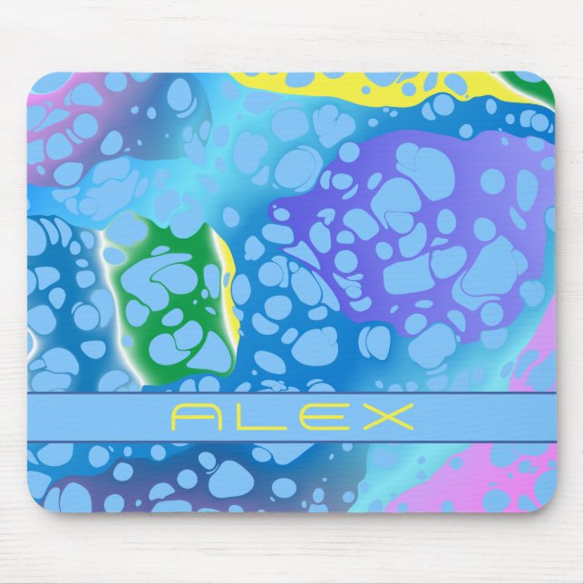Tapis De Souris Blobs colorés (Devant)