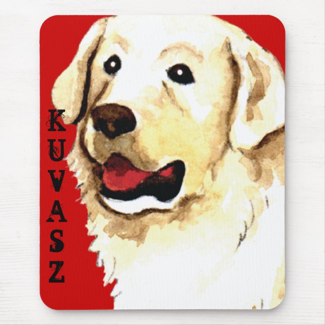 Tapis De Souris Bloc couleur Kuvasz (Devant)