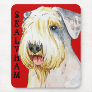 Tapis De Souris Bloc de couleur de Sealyham Terrier