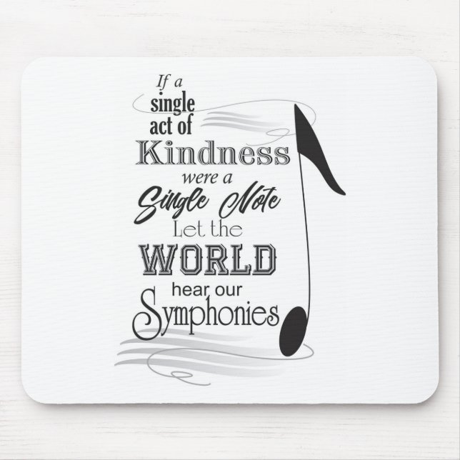 Tapis De Souris Bloc-notes de musique (Devant)