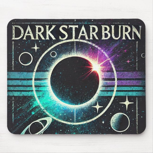 Tapis De Souris Bloc-souris rétro-espace DarkStarburn (Devant)