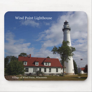 Tapis De Souris Bloc-souris Wind Point Lighthouse
