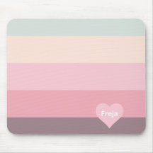 Blockcolor Horizontal Souris Pad Personnalisé Rose