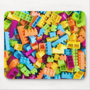 Tapis De Souris Blocs constitutifs en plastique au néon