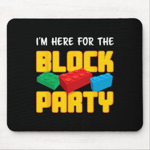 Tapis De Souris Blocs de construction Fête de blocs Pré-maternelle