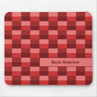 Tapis De Souris Blocs de couleur nuances rouges