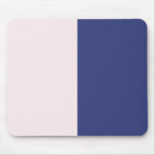 Tapis De Souris Blocs de couleur verticaux bleu marine et rose