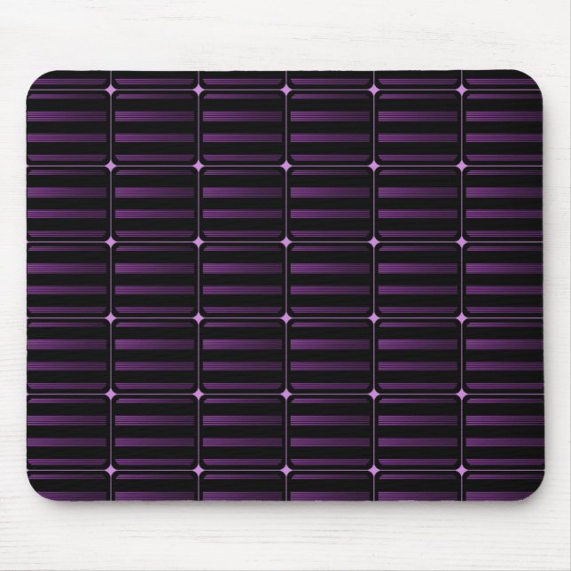 Tapis De Souris Blocs Rétro Mousepad, Violet (Devant)