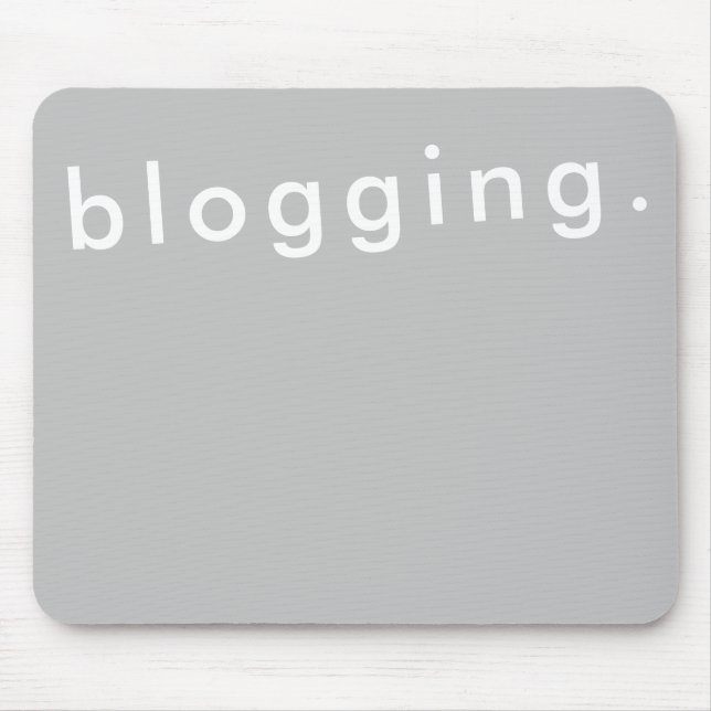 Tapis De Souris Blogging Bold Simple Modern (Devant)