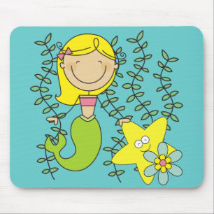Tapis De Souris Blond Mermaid