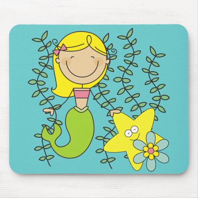 Tapis De Souris Blond Mermaid (Devant)