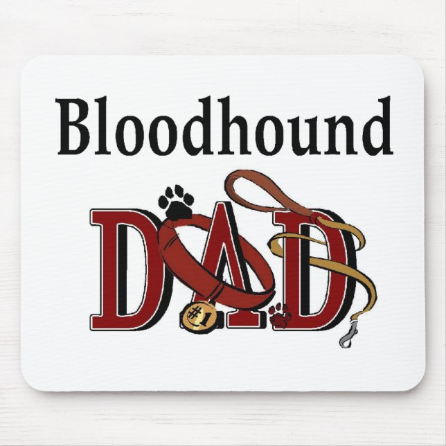 Tapis De Souris Bloodhound Dad Gifts (Devant)