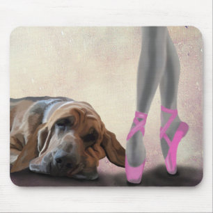 Tapis De Souris Bloodhound Et Danseur De Ballet