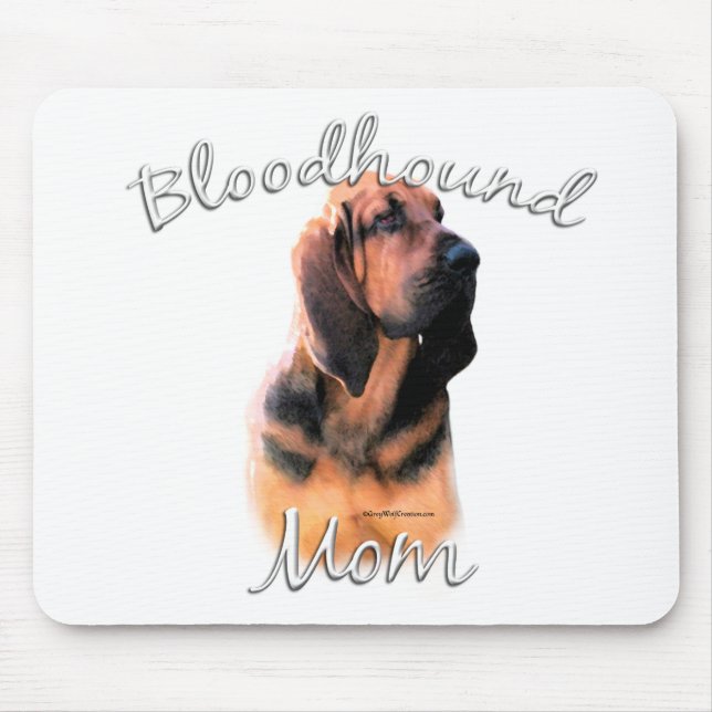 Tapis De Souris Bloodhound Maman 2 (Devant)