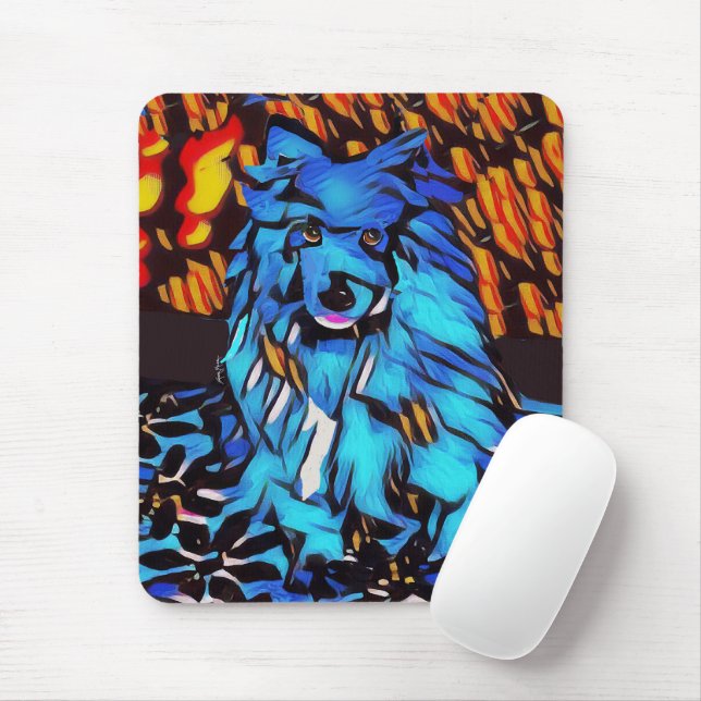 Tapis De Souris BLU GENES chien lapphund mousepad (Avec souris)
