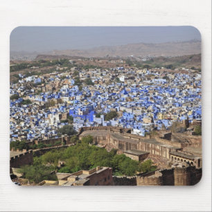 Tapis De Souris Blue City vue depuis le fort Mehrangarh / Jodhpur.