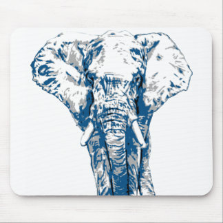 Tapis De Souris Blue Elephant - Pop Art Style & Posterisé