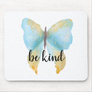 Tapis De Souris Blue Gold Butterfly, une citation inspirante peut