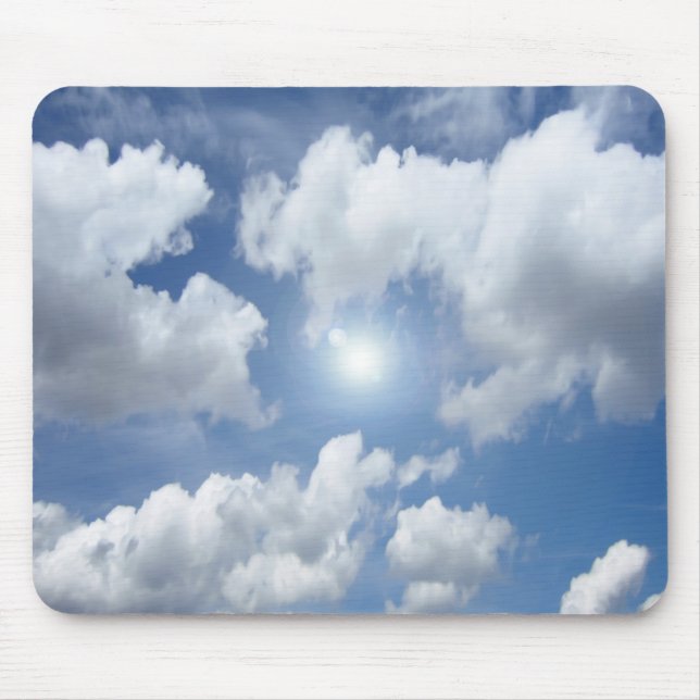 Tapis De Souris Blue Heaven Nuages + vos idées (Devant)