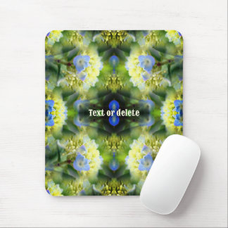 Tapis De Souris Blue Hydrangea Fleur Abstrait Personnalisé
