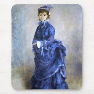 Tapis De Souris Blue Lady  Parisienne Renoir Impressionist Paint