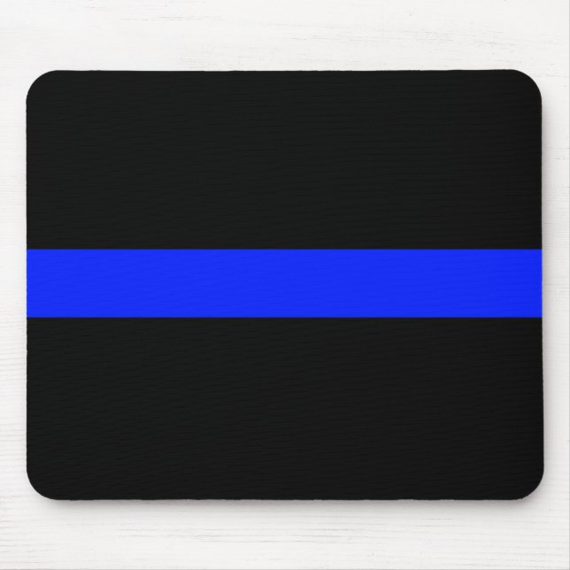 Tapis De Souris Blue Line mince Mousepad (Devant)