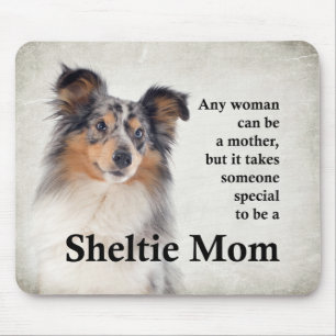 Tapis De Souris Blue Merle Sheltie Mom Mousepad