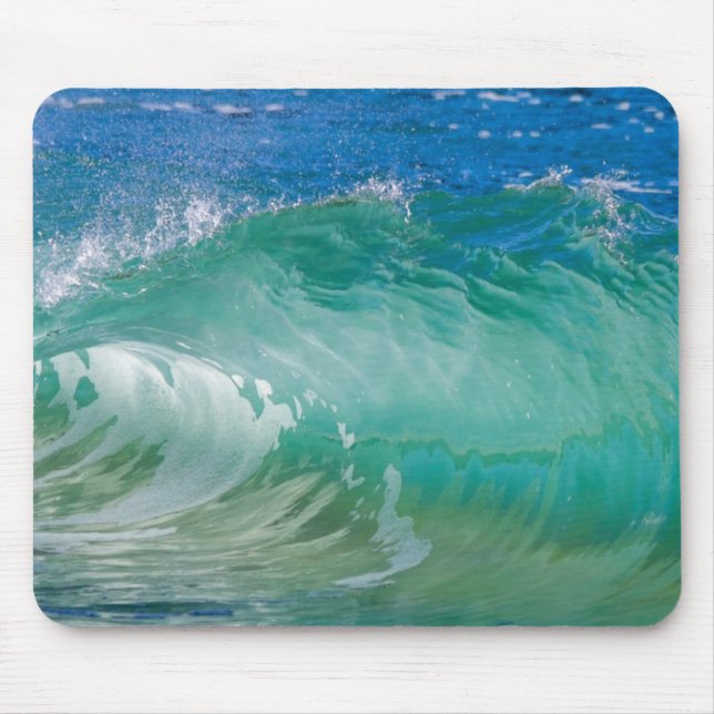 Tapis De Souris Blue Ocean Summer Beach Waves (Devant)