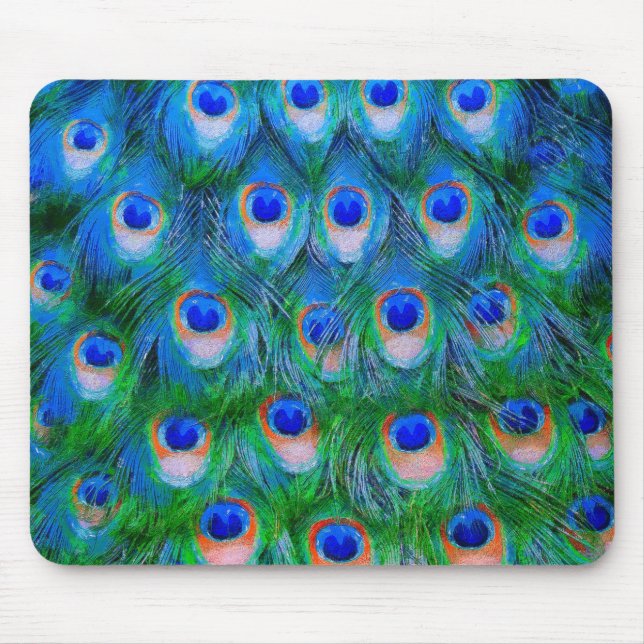 Tapis De Souris Blue Peacock (Devant)