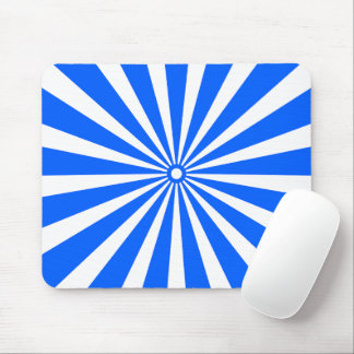 Tapis De Souris Blue Radiant Burst Mouse Pad – Modern Geometric En
