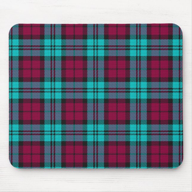 Tapis De Souris Blue Red Campbell Tartan Blackwatch Plaid (Devant)