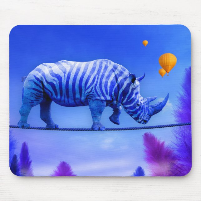 Tapis De Souris Blue Rhino marche sur la corde (Devant)