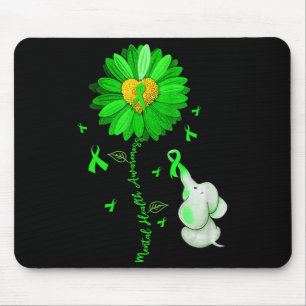 Tapis De Souris Blue Sunflower Elephan Outdoor Propage Santé menta