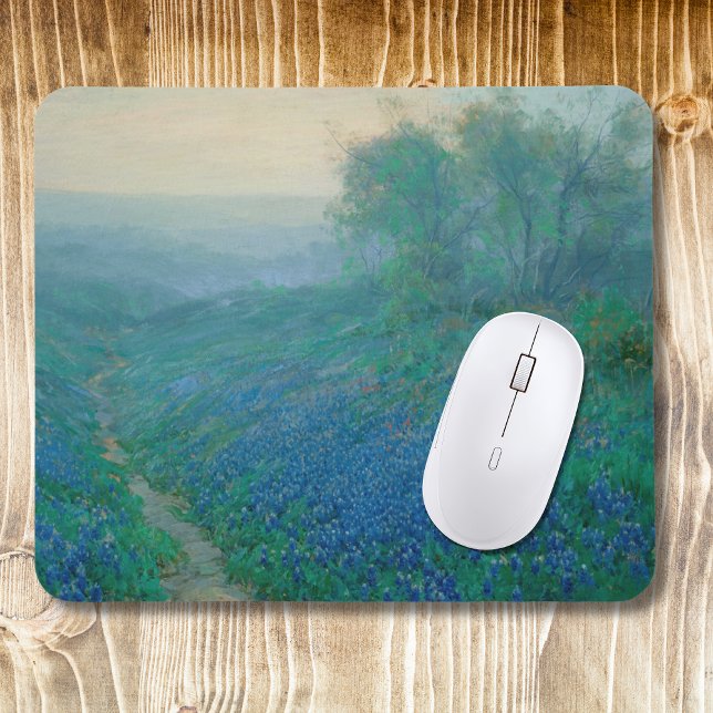 Tapis De Souris Bluebonnets à Dawn, Onderdonk (Créateur téléchargé)