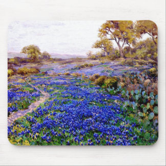 Tapis De Souris Bluebonnets at Twilight North of San Antonio,
