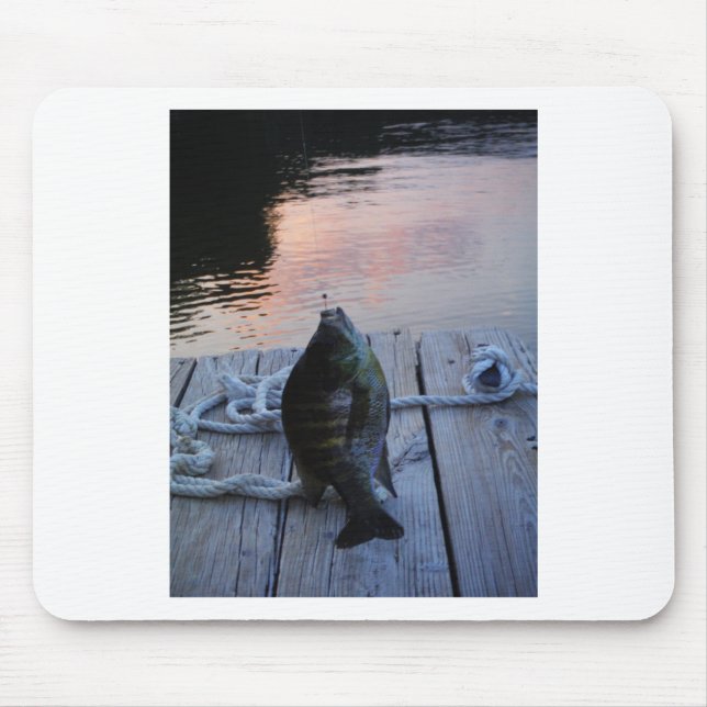 Tapis De Souris Bluegill au coucher du soleil Lac Arrowhead (Devant)