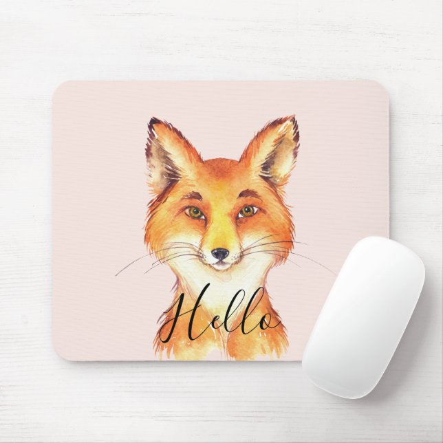 Tapis De Souris Blush Hello Fox (Avec souris)