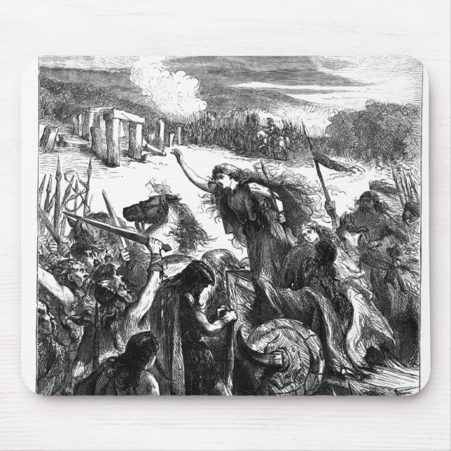 Tapis De Souris Boadicea incitant l'Iceni contre les Romains (Devant)