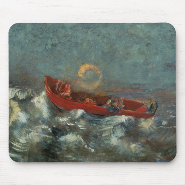 Tapis De Souris Boat rouge, 1905 (Devant)