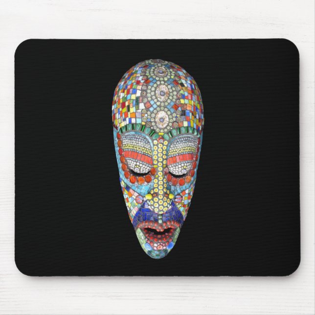 Tapis De Souris Bob, pourquoi le long visage ? Masque mosaïque (Devant)