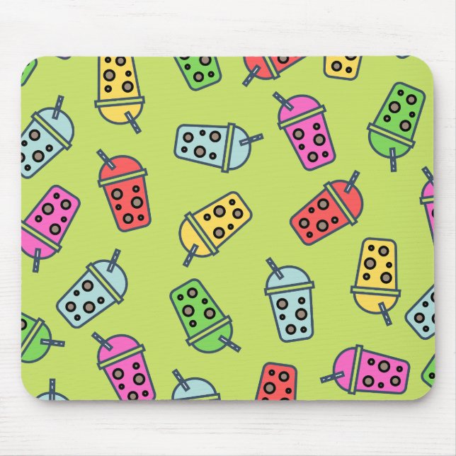 Tapis De Souris Boba Bubble Tea Motif (Devant)