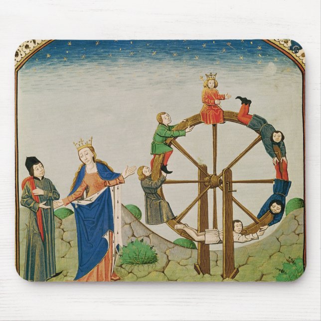 Tapis De Souris Boethius avec la roue de la fortune (Devant)