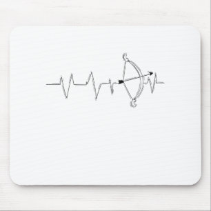 Tapis De Souris Bogenschießen Herzschlag fürs Pfeil und Bogen