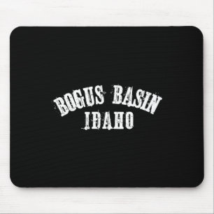 Tapis De Souris Bogus Sin Idaho Ski Ski Snowboard Skier Bold