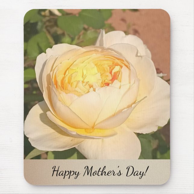 Tapis De Souris Boho Floral Ephemera photo (Devant)