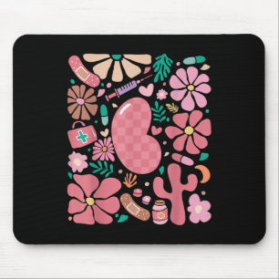Tapis De Souris Boho Floral Infirmière Néphrologie d'été Dialysi
