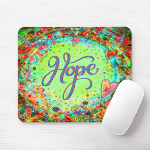 Tapis De Souris Boho Joli Floral Green Hope Inspirivity
