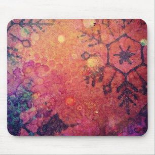 Tapis De Souris Boho Mixed Media Abstrait par Angelandspot