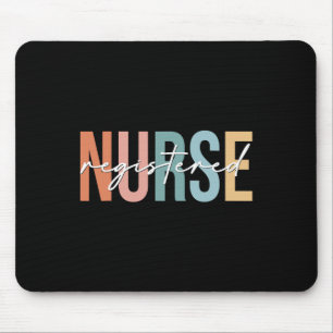 Tapis De Souris Boho Retro Infirmière Vintage inscrite Stethoscope